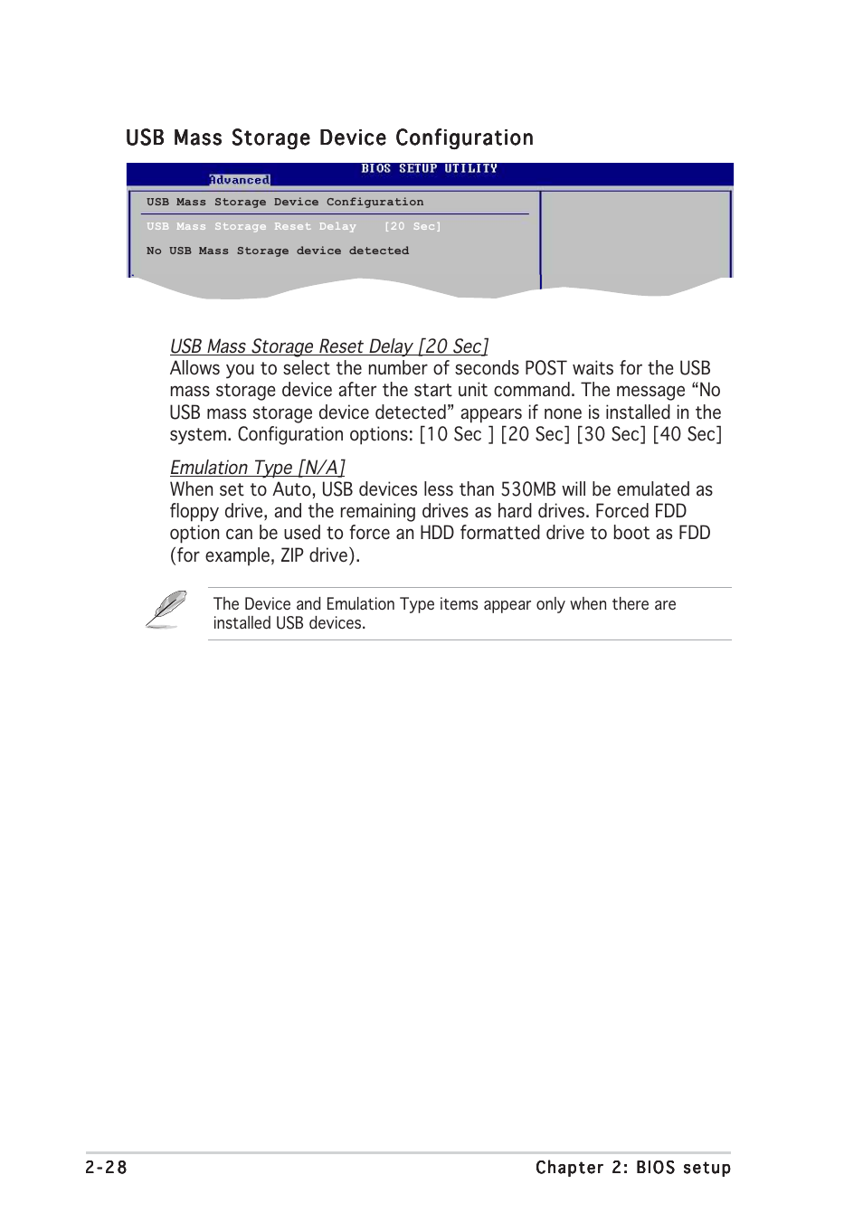 Usb mass storage device configuration | Asus P5P800S User Manual | Page 72 / 88