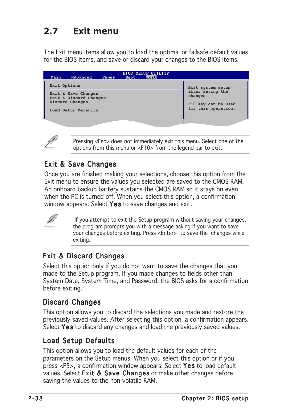 7 exit menu | Asus P5P800S User Manual | Page 82 / 88