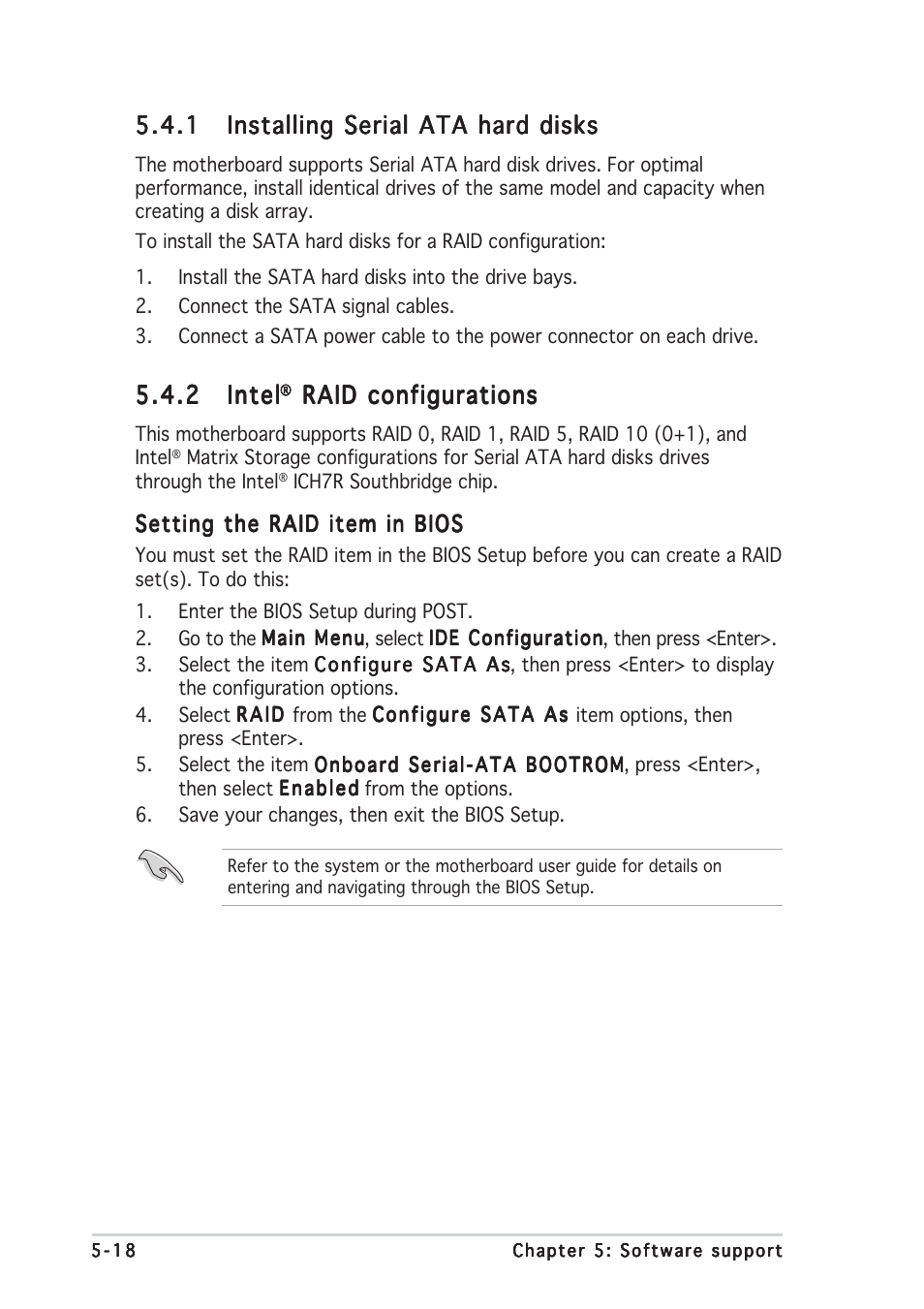 2 intel intel intel intel intel, Raid configurations | Asus P5LD2 User Manual | Page 122 / 140