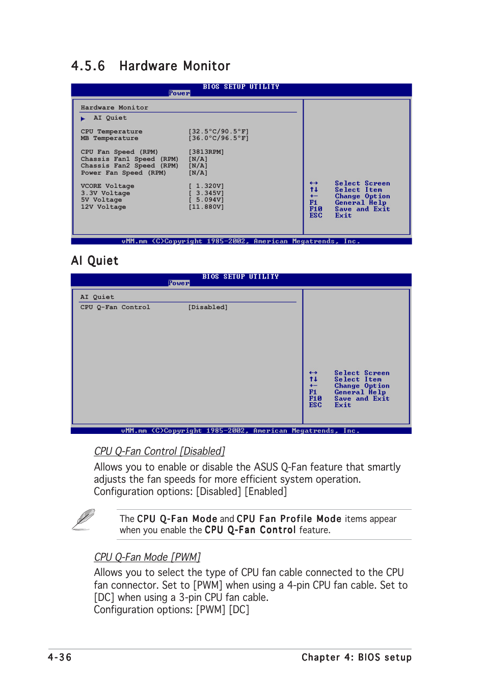 Ai quiet | Asus P5LD2 User Manual | Page 94 / 140