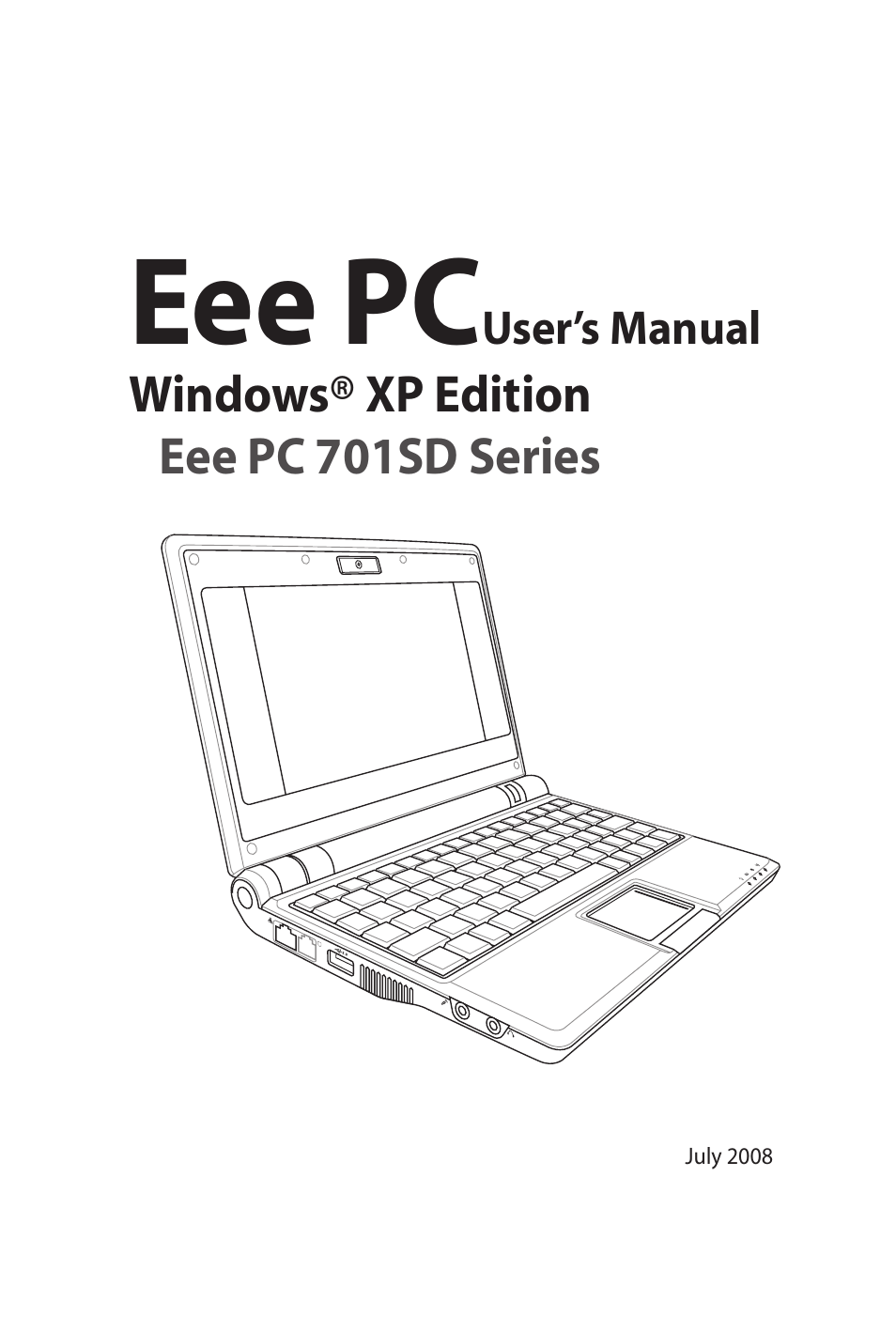 Asus Eee PC 701SD/XP User Manual | 80 pages