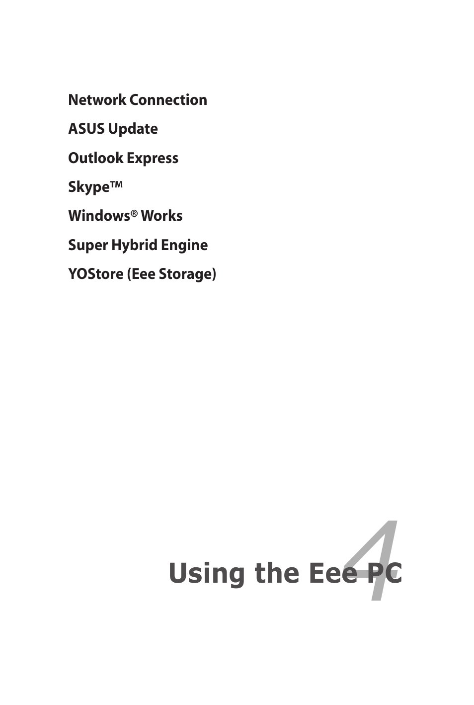 Asus Eee PC 701SD/XP User Manual | Page 41 / 80