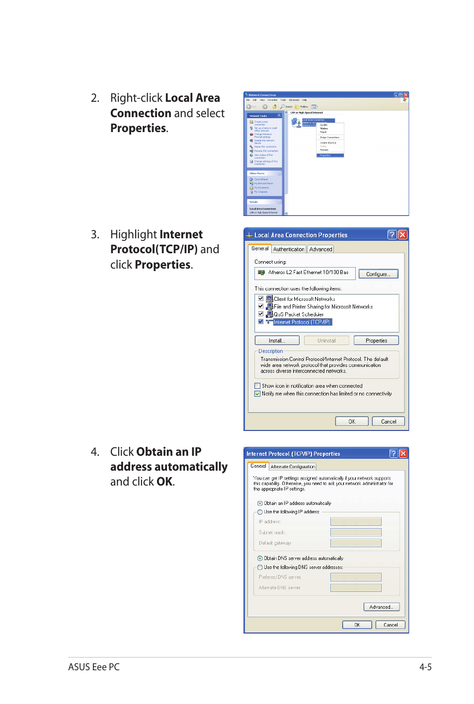 Asus Eee PC 701SD/XP User Manual | Page 45 / 80