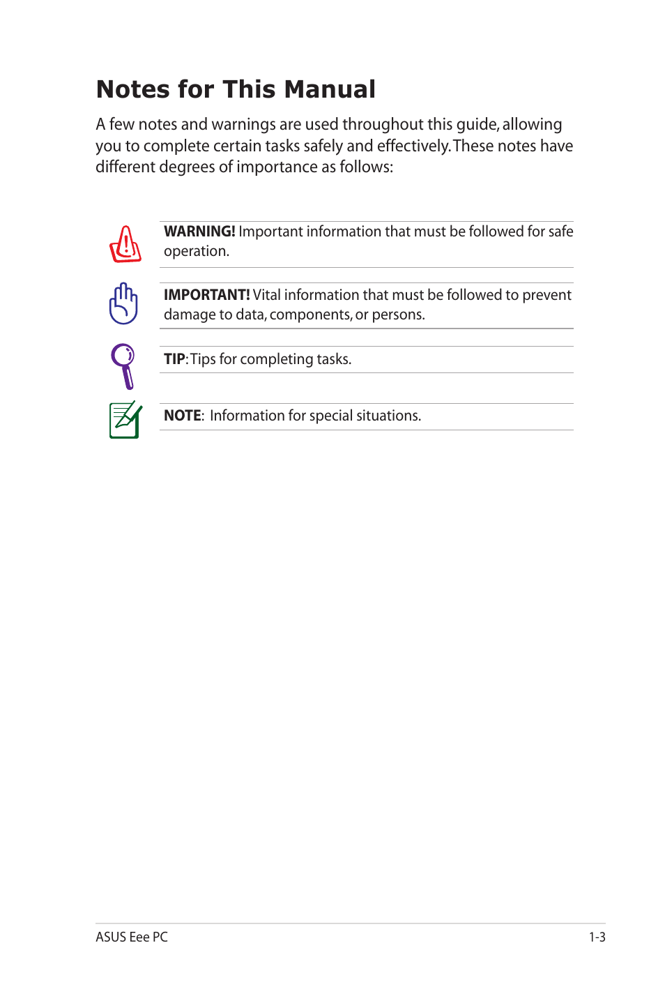 Asus Eee PC 701SD/XP User Manual | Page 7 / 80