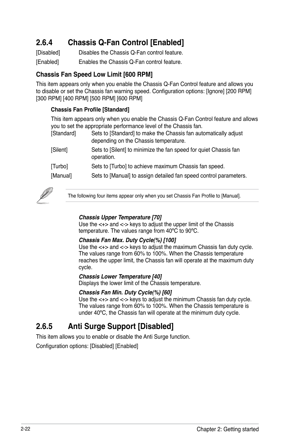 4 chassis q-fan control [enabled, 5 anti surge support [disabled | Asus C8HM70-I/HDMI User Manual | Page 48 / 62