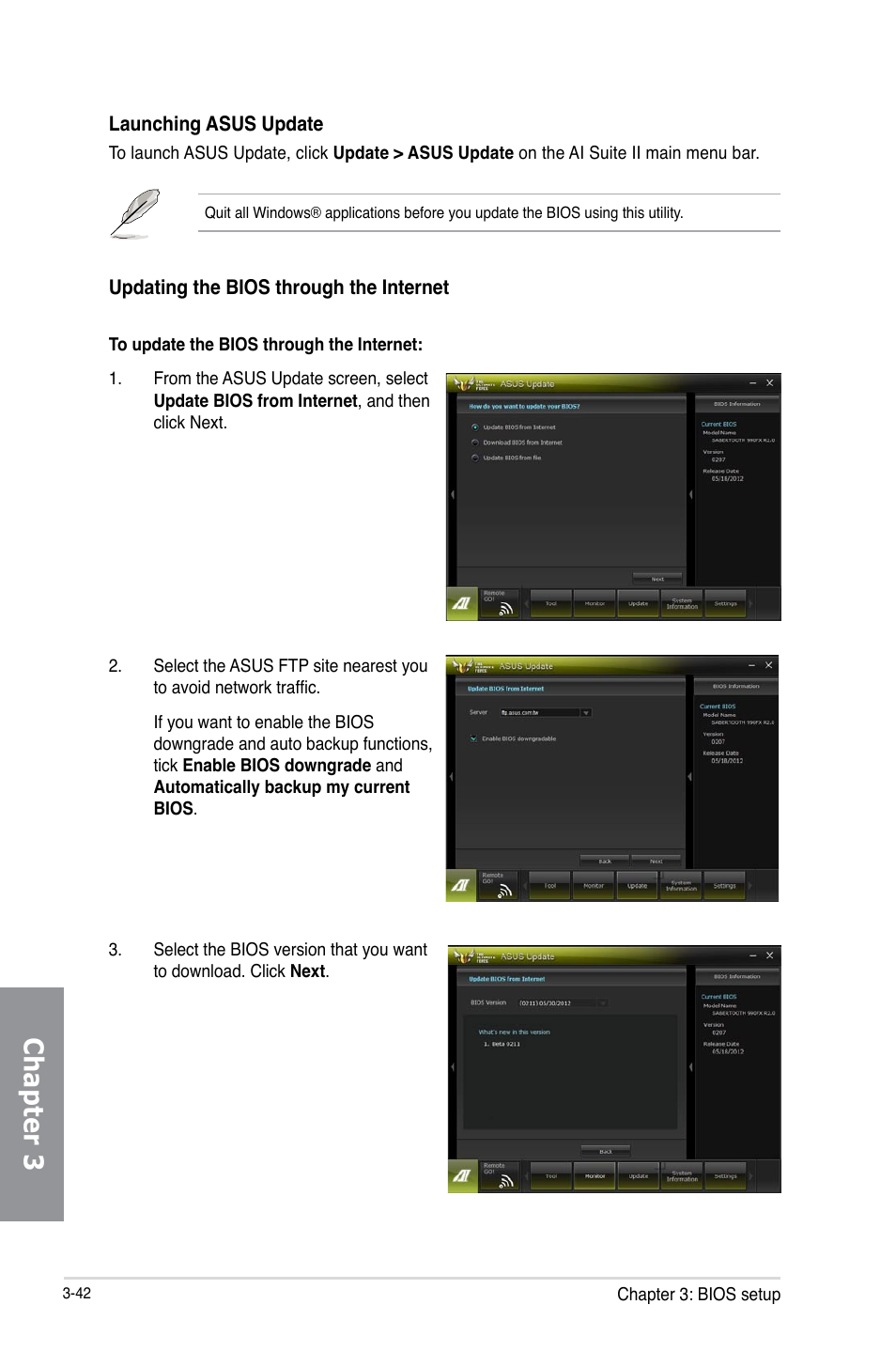 Chapter 3 | Asus SABERTOOTH 990FX/GEN3 R2.0 User Manual | Page 112 / 184