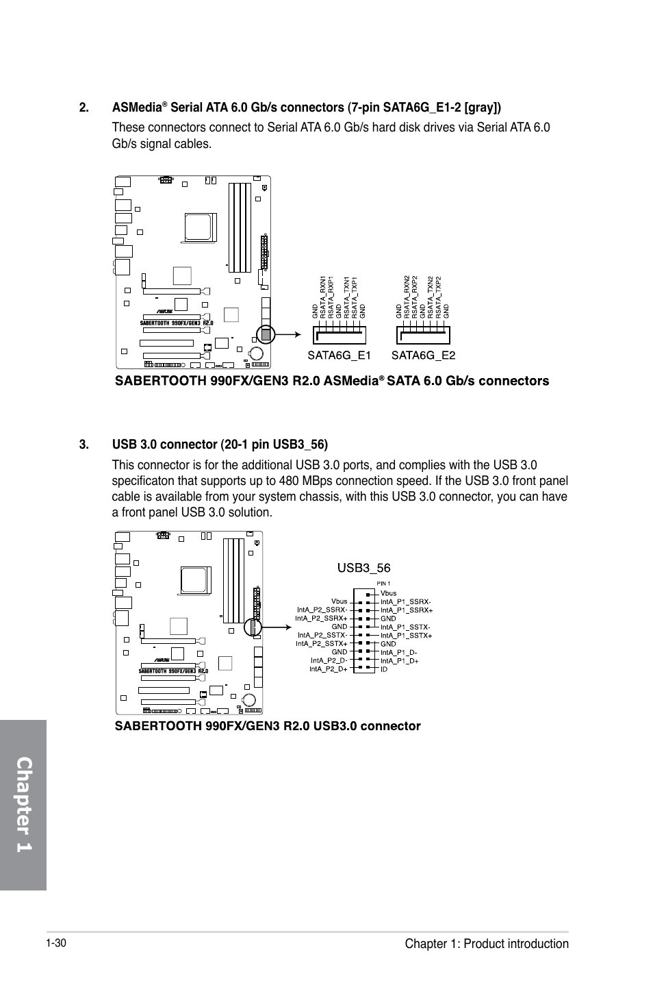 Chapter 1 | Asus SABERTOOTH 990FX/GEN3 R2.0 User Manual | Page 44 / 184