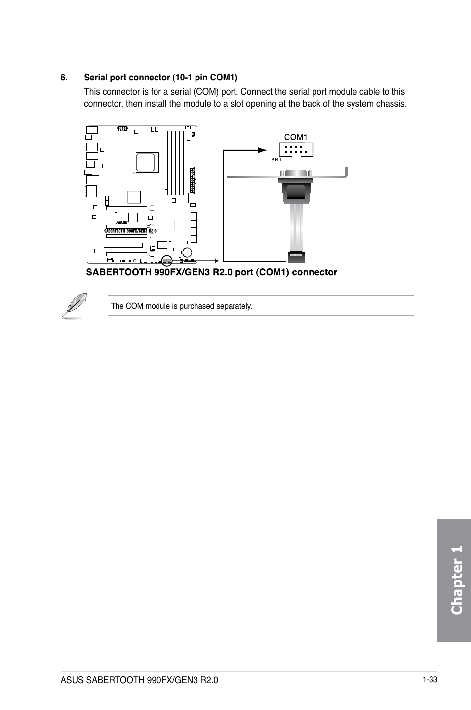 Chapter 1 | Asus SABERTOOTH 990FX/GEN3 R2.0 User Manual | Page 47 / 184