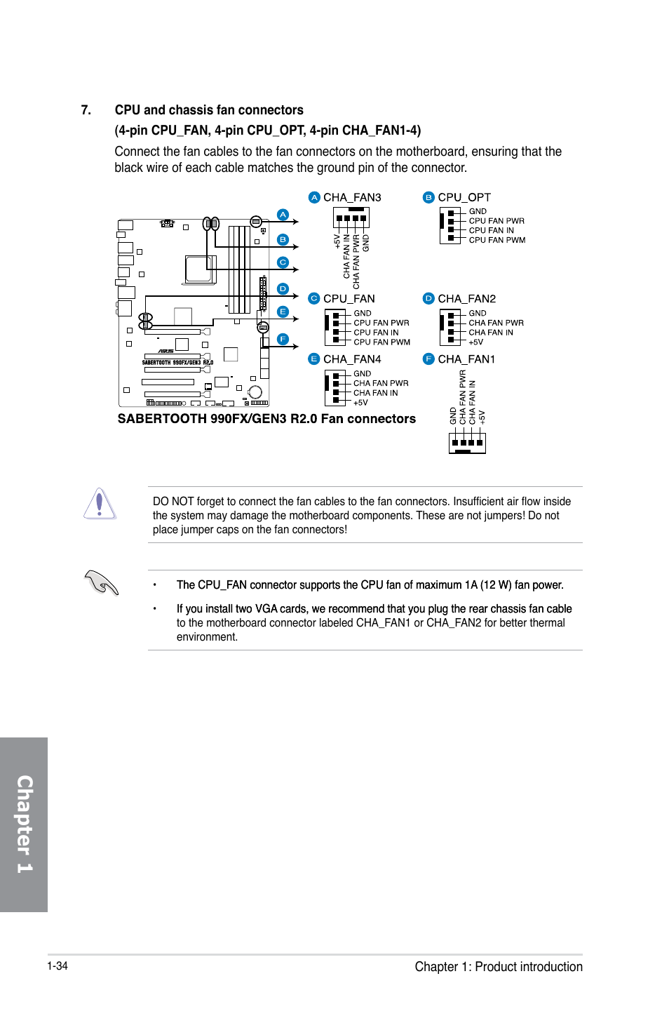 Chapter 1 | Asus SABERTOOTH 990FX/GEN3 R2.0 User Manual | Page 48 / 184