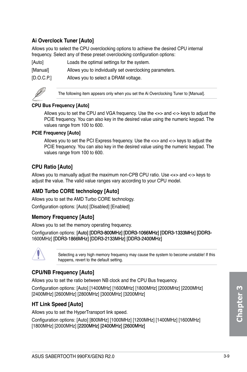 Chapter 3 | Asus SABERTOOTH 990FX/GEN3 R2.0 User Manual | Page 79 / 184