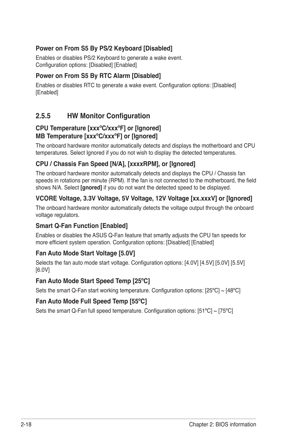 5 hw monitor configuration, Hw monitor configuration -18 | Asus M4A77TD User Manual | Page 58 / 64