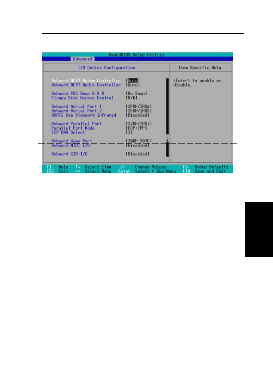 Bios setup, 2 i/o device configuration | Asus CUW User Manual | Page 67 / 128