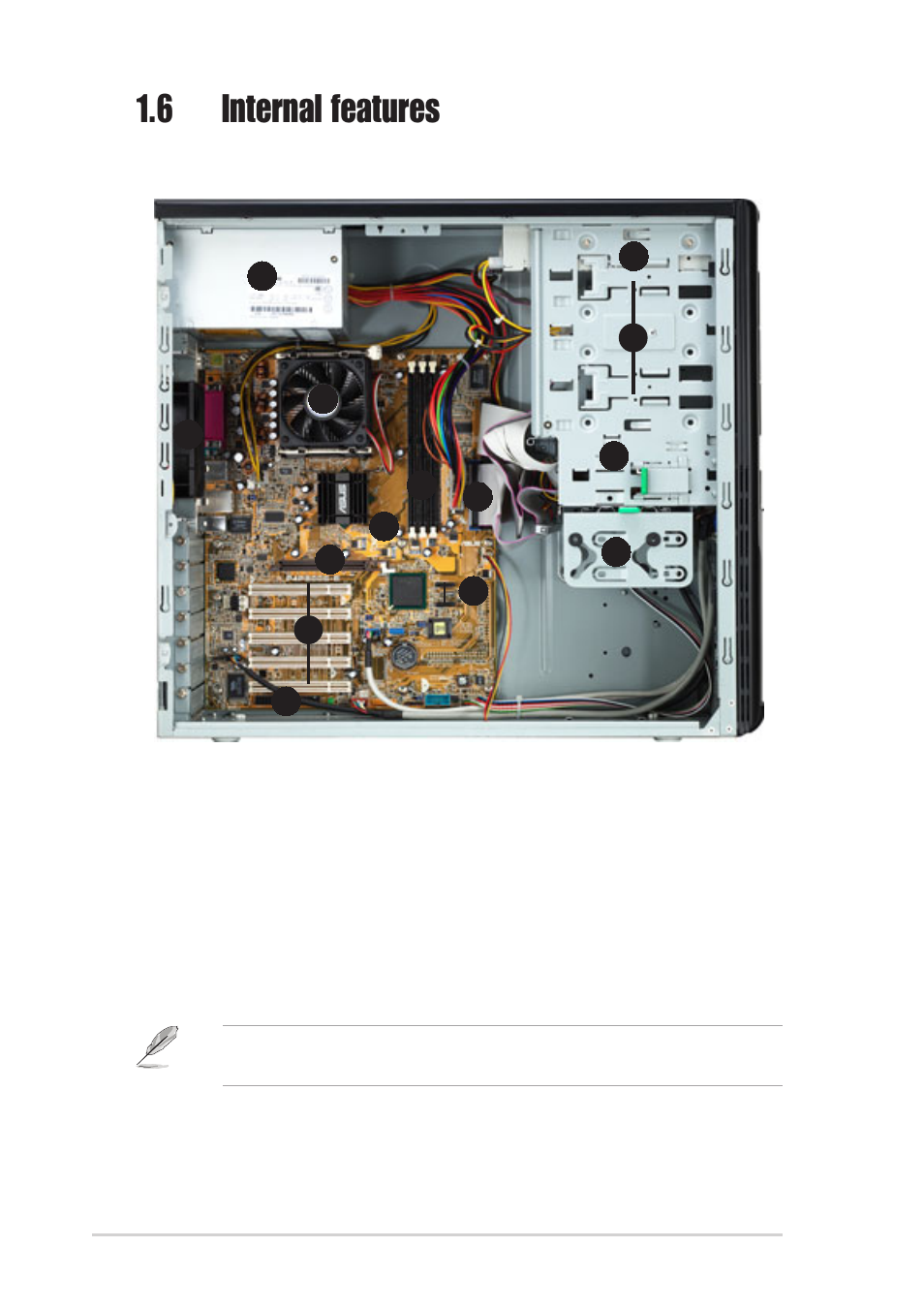 6 internal features | Asus AP120-E1 User Manual | Page 16 / 52