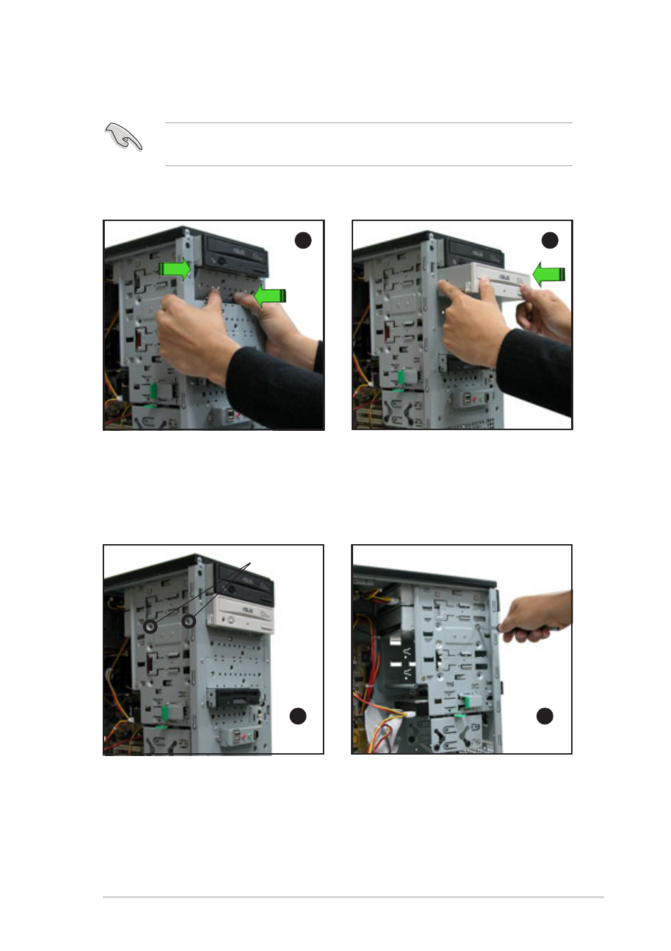 2 installing additional optical drive(s) | Asus AP120-E1 User Manual | Page 31 / 52