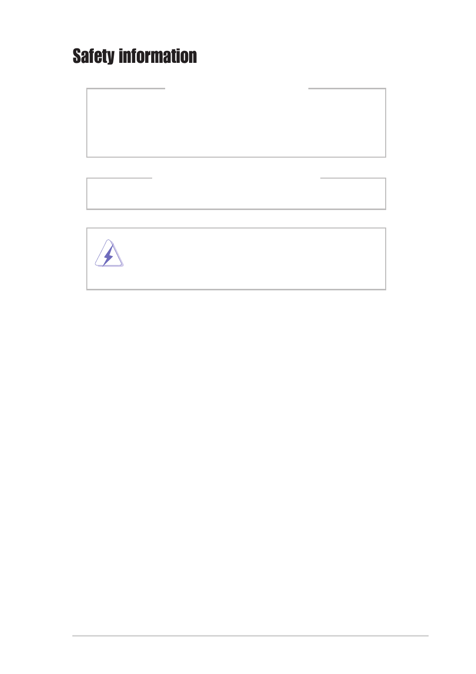 Safety information | Asus AP120-E1 User Manual | Page 7 / 52