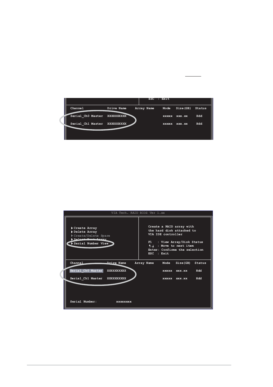 6 serial number view, 5 select boot array, 24 chapter 5: software support | Asus K8V Deluxe User Manual | Page 132 / 144