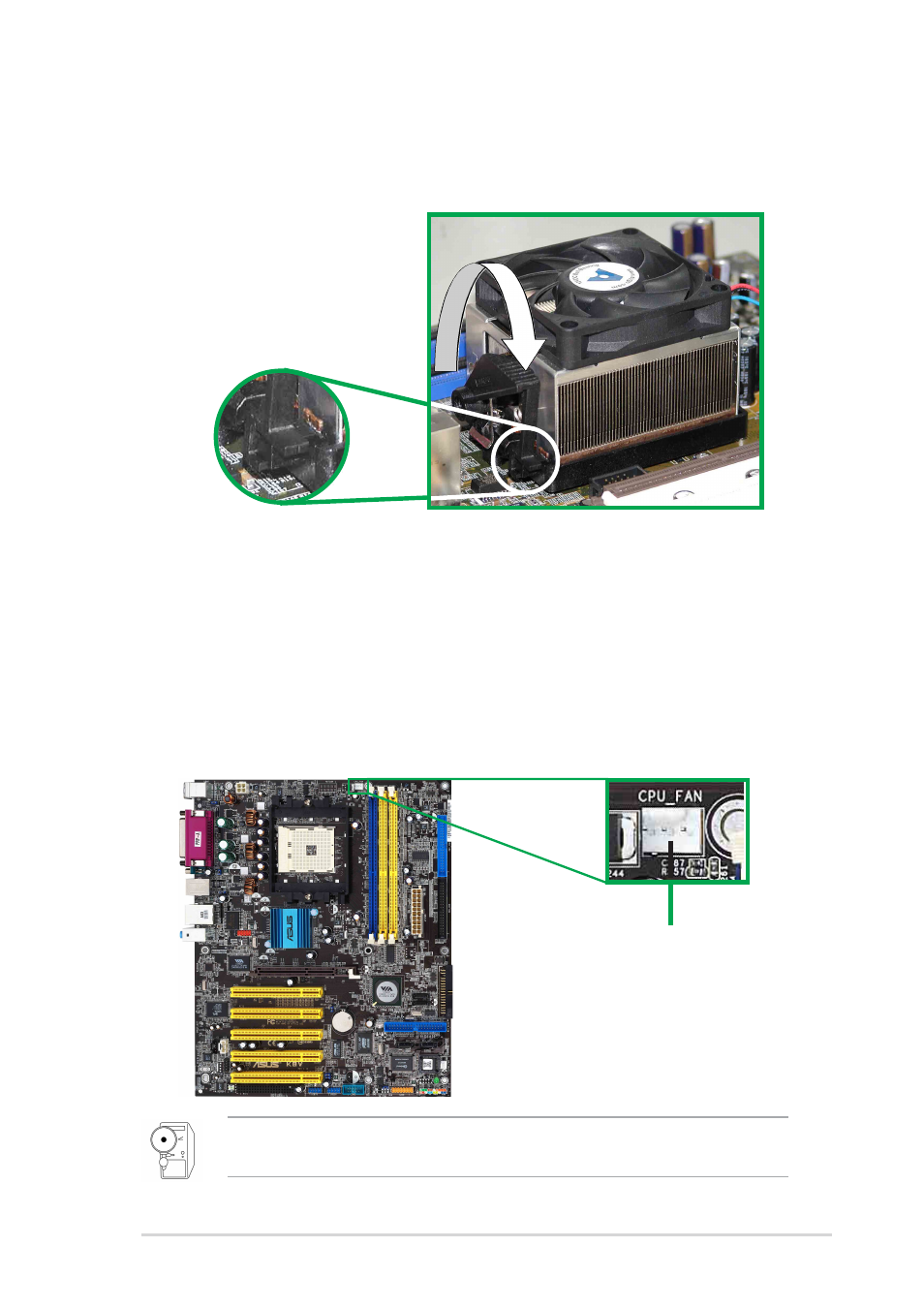 4 connecting the cpu fan cable | Asus K8V Deluxe User Manual | Page 35 / 144