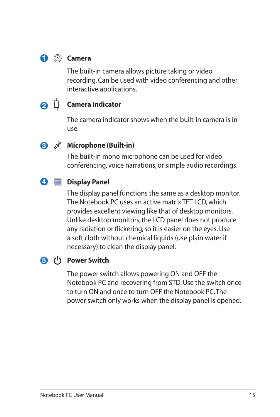 Asus X52JE User Manual | Page 15 / 110