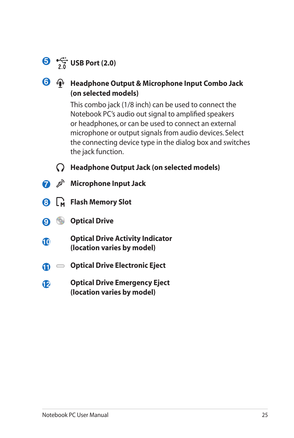 Asus X52JE User Manual | Page 25 / 110