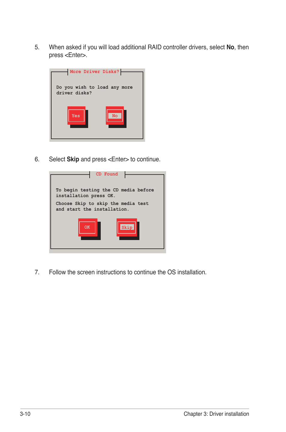 Select skip and press <enter> to continue | Asus PIKE 2008/IMR User Manual | Page 70 / 72