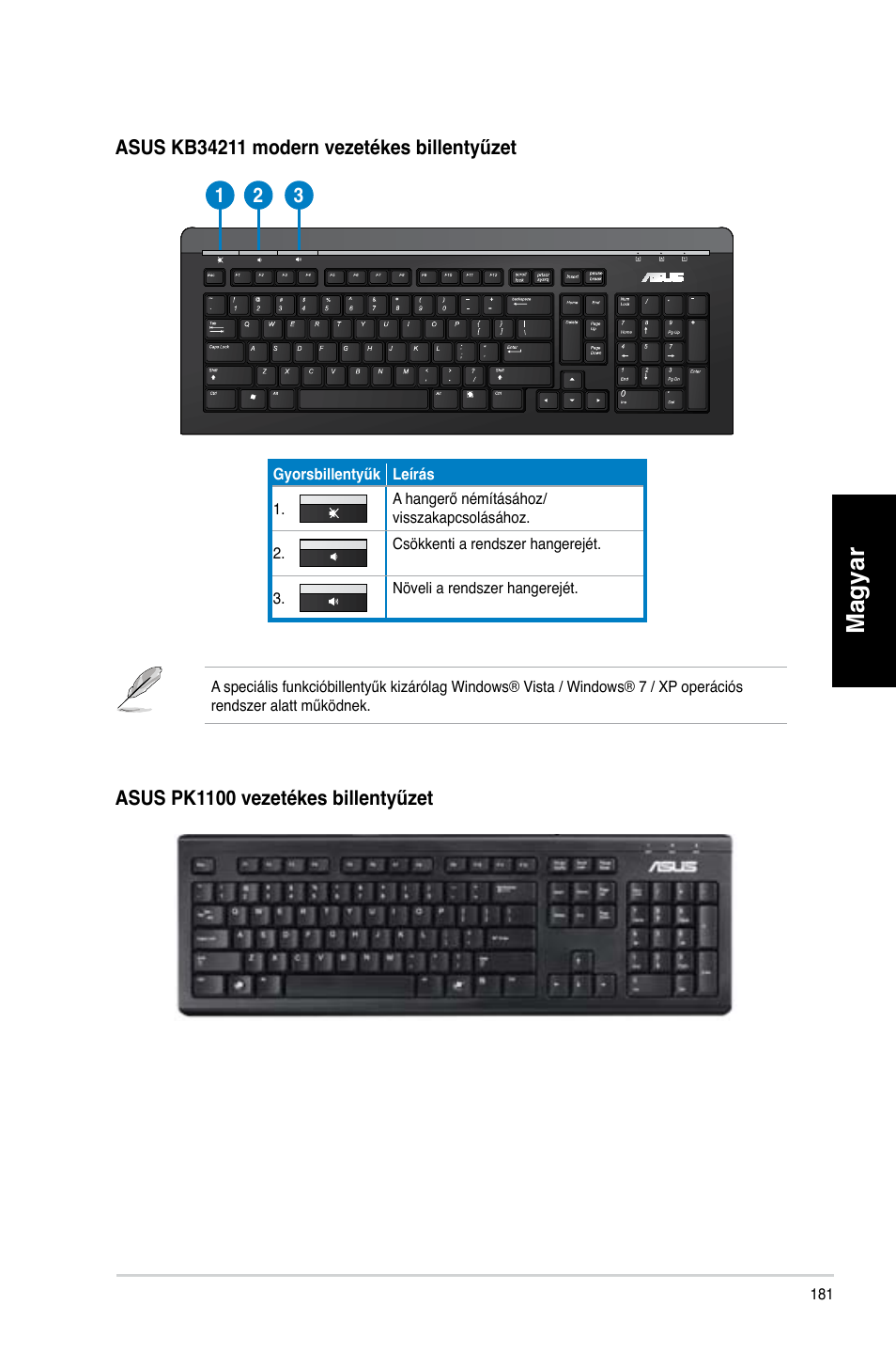 Magyar | Asus CM6340 User Manual | Page 183 / 492