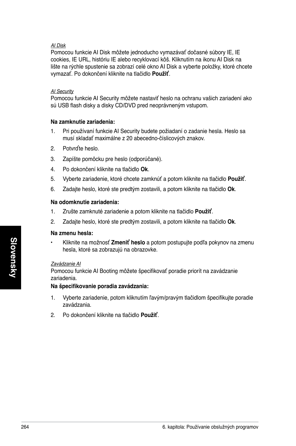 Slovensky | Asus CM6340 User Manual | Page 266 / 492