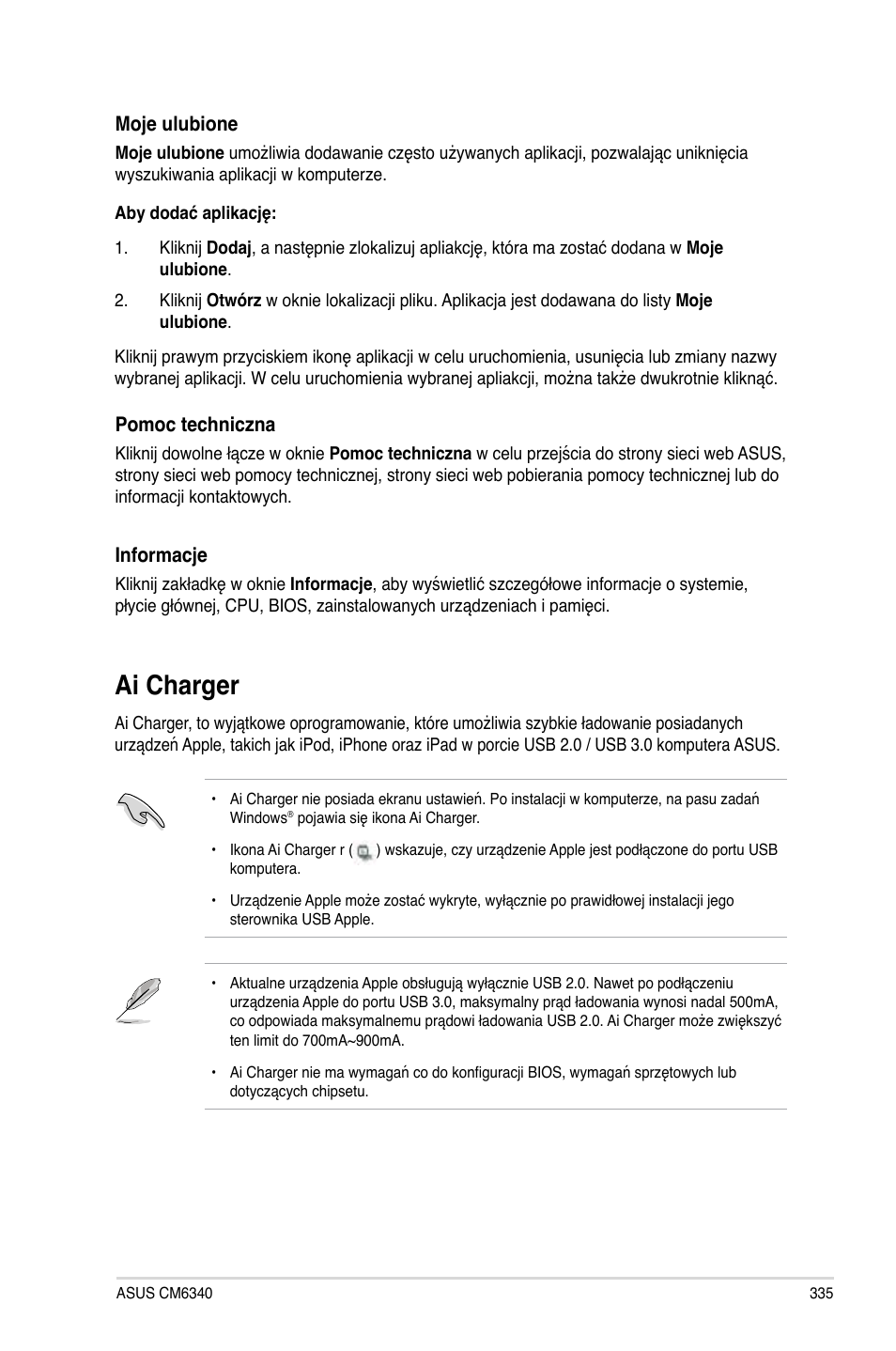 Ai charger | Asus CM6340 User Manual | Page 337 / 492