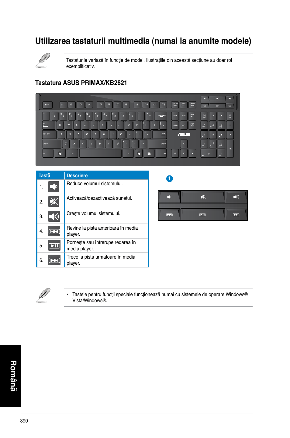 Română | Asus CM6340 User Manual | Page 392 / 492