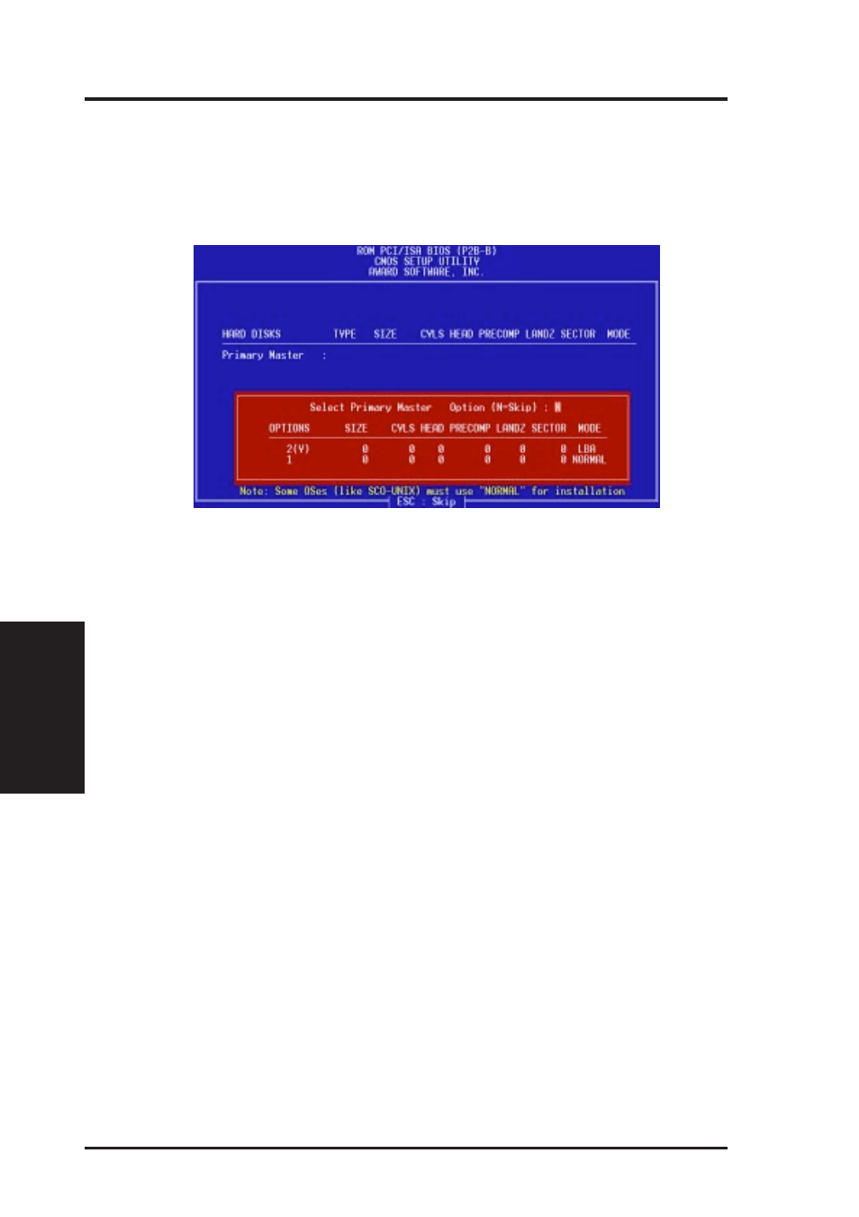 Iv. bios software, Ide hdd auto detection | Asus P2B-B User Manual | Page 56 / 64