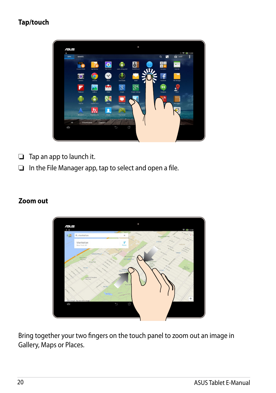 Asus MeMO Pad 10 User Manual | Page 20 / 88