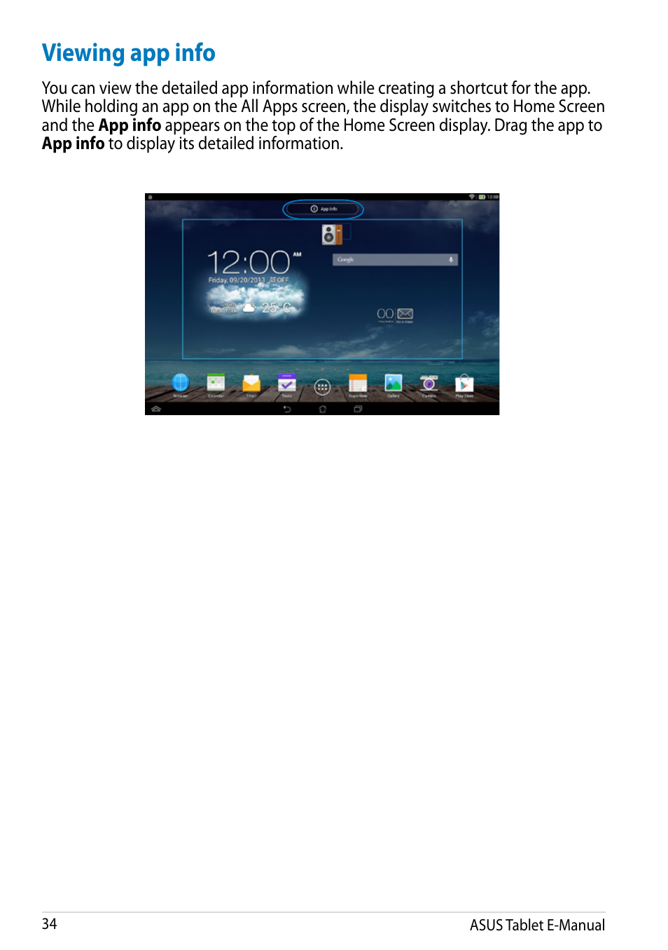 Viewing app info | Asus MeMO Pad 10 User Manual | Page 34 / 88