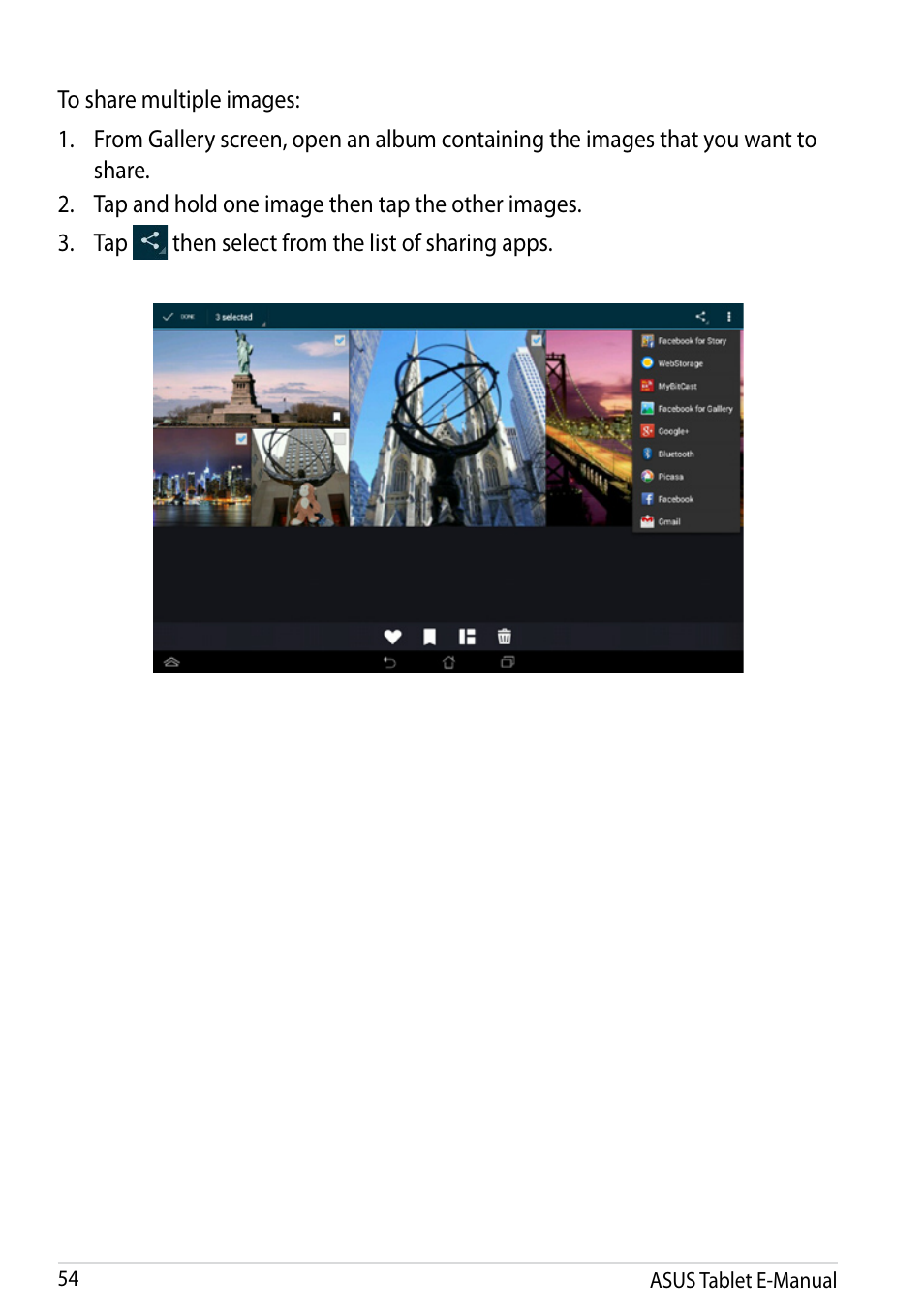Asus MeMO Pad 10 User Manual | Page 54 / 88