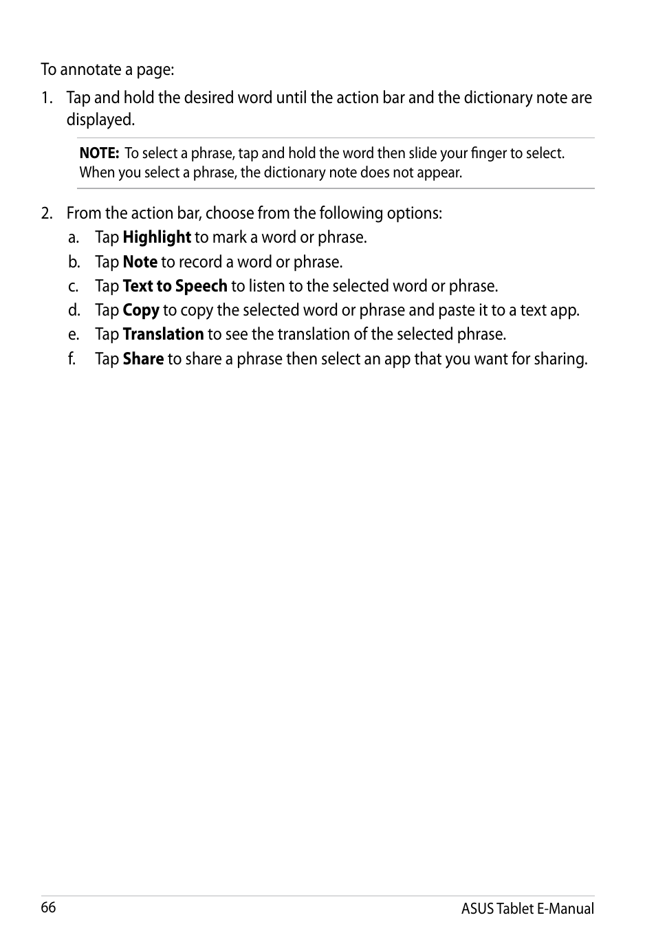 Asus MeMO Pad 10 User Manual | Page 66 / 88