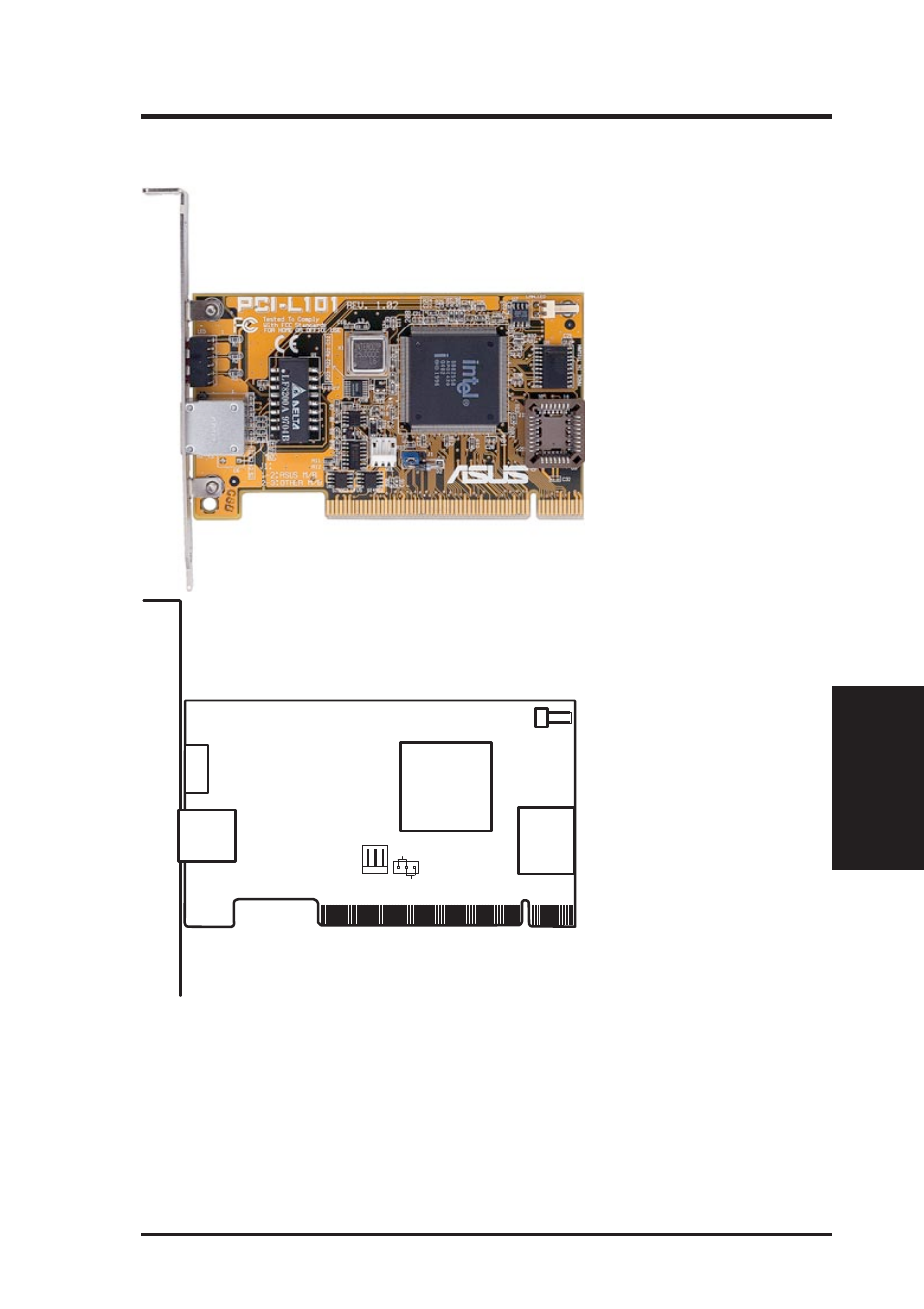 Ix. asus lan card, Asus pci-l101 fast ethernet card | Asus P2B-DS User Manual | Page 75 / 80
