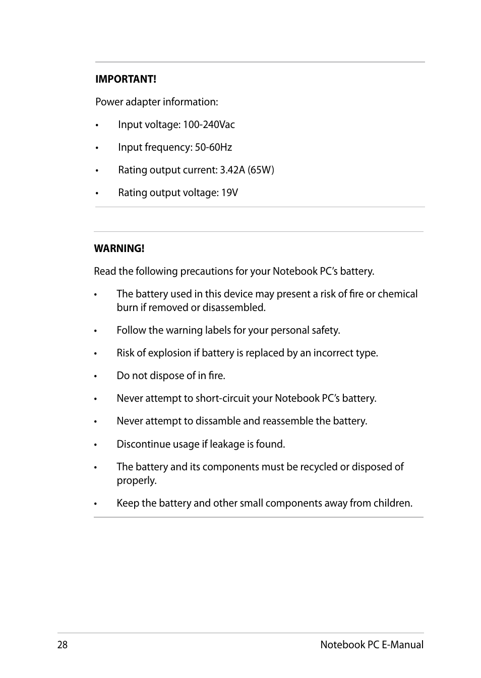 Asus PU401LA User Manual | Page 28 / 132