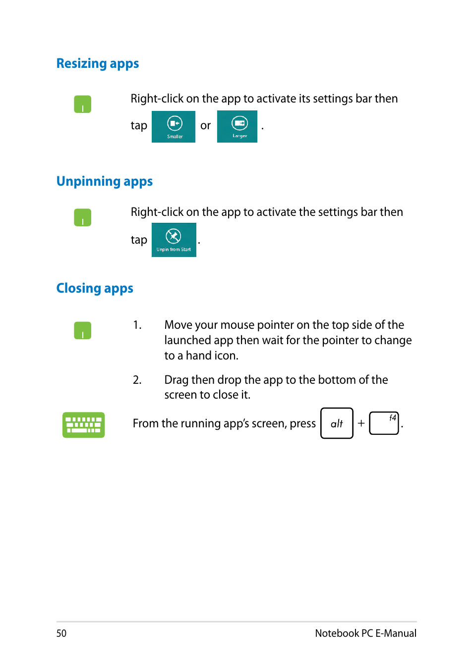 Asus PU401LA User Manual | Page 50 / 132