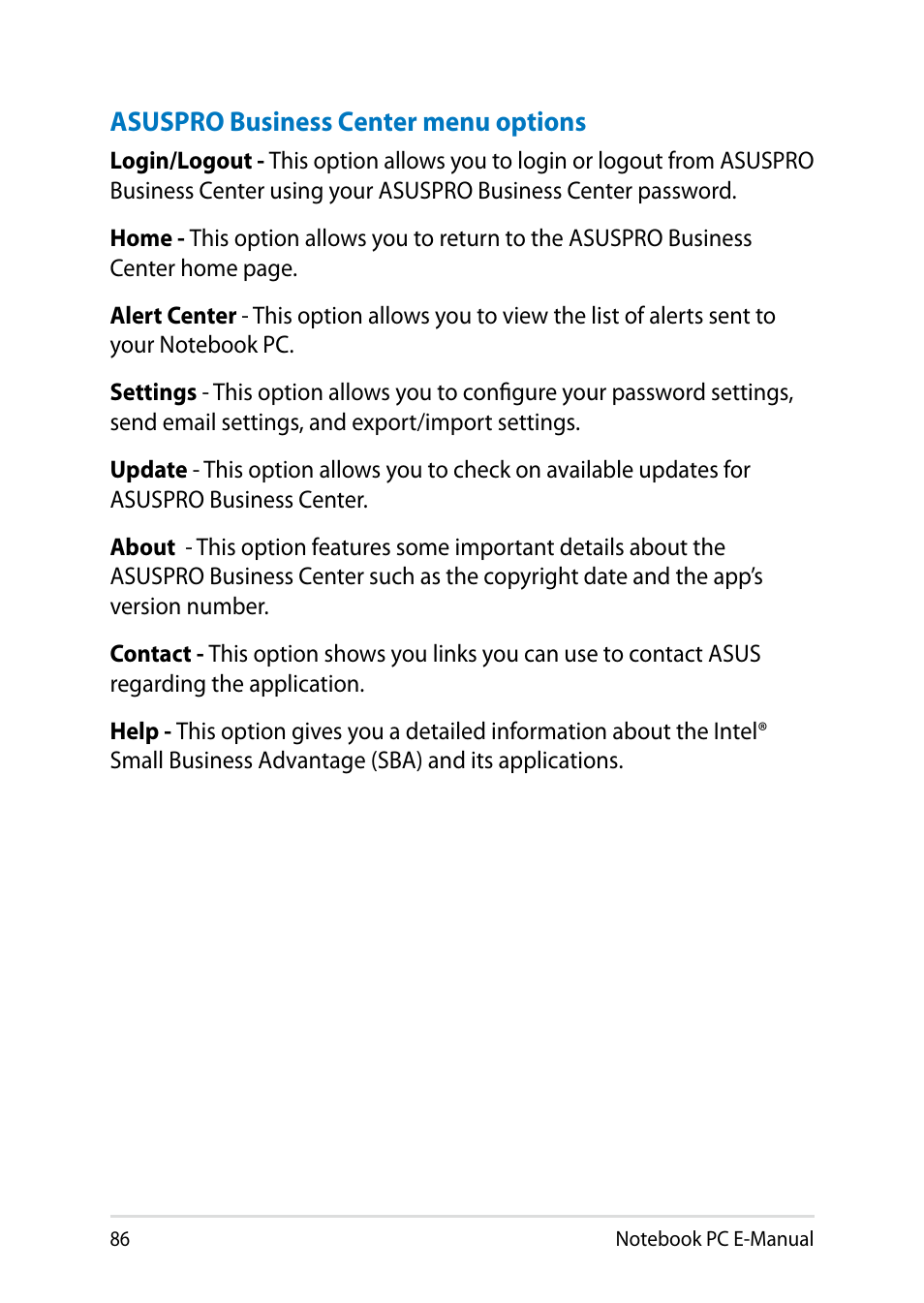 Asus PU401LA User Manual | Page 86 / 132
