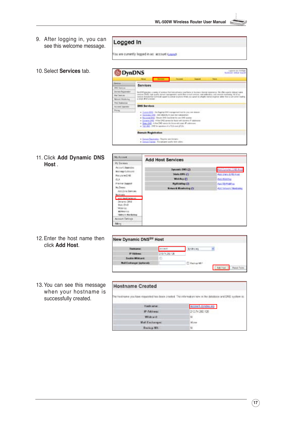 Asus WL-500W User Manual | Page 19 / 56