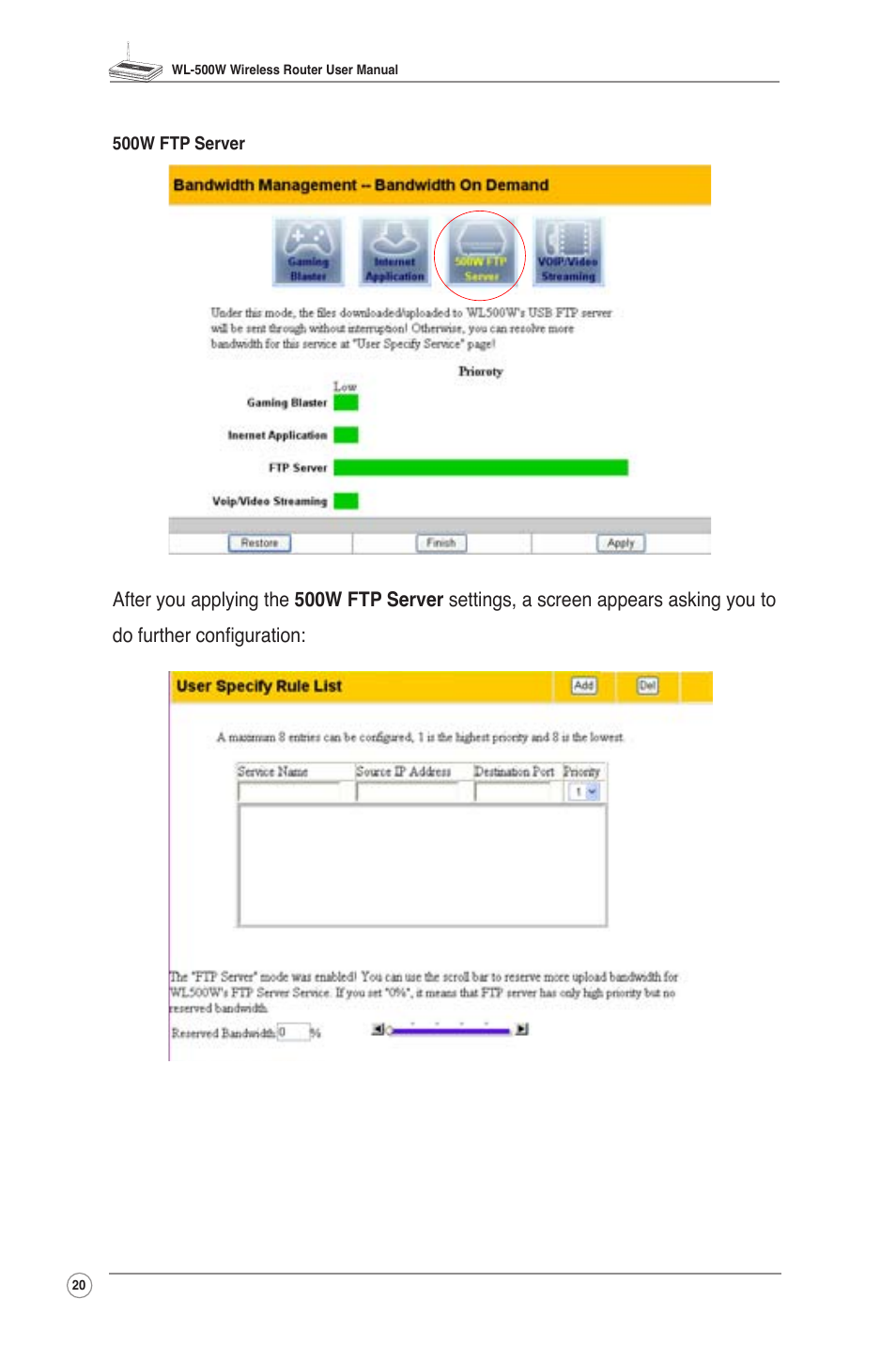 Asus WL-500W User Manual | Page 22 / 56