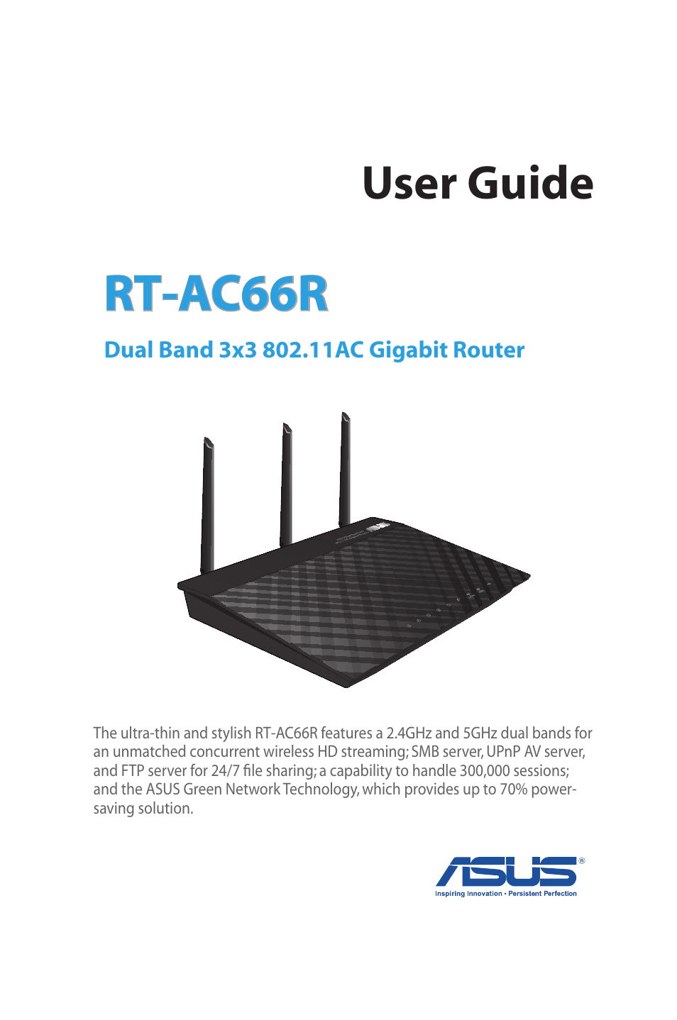 Asus RT-AC66R User Manual | 70 pages