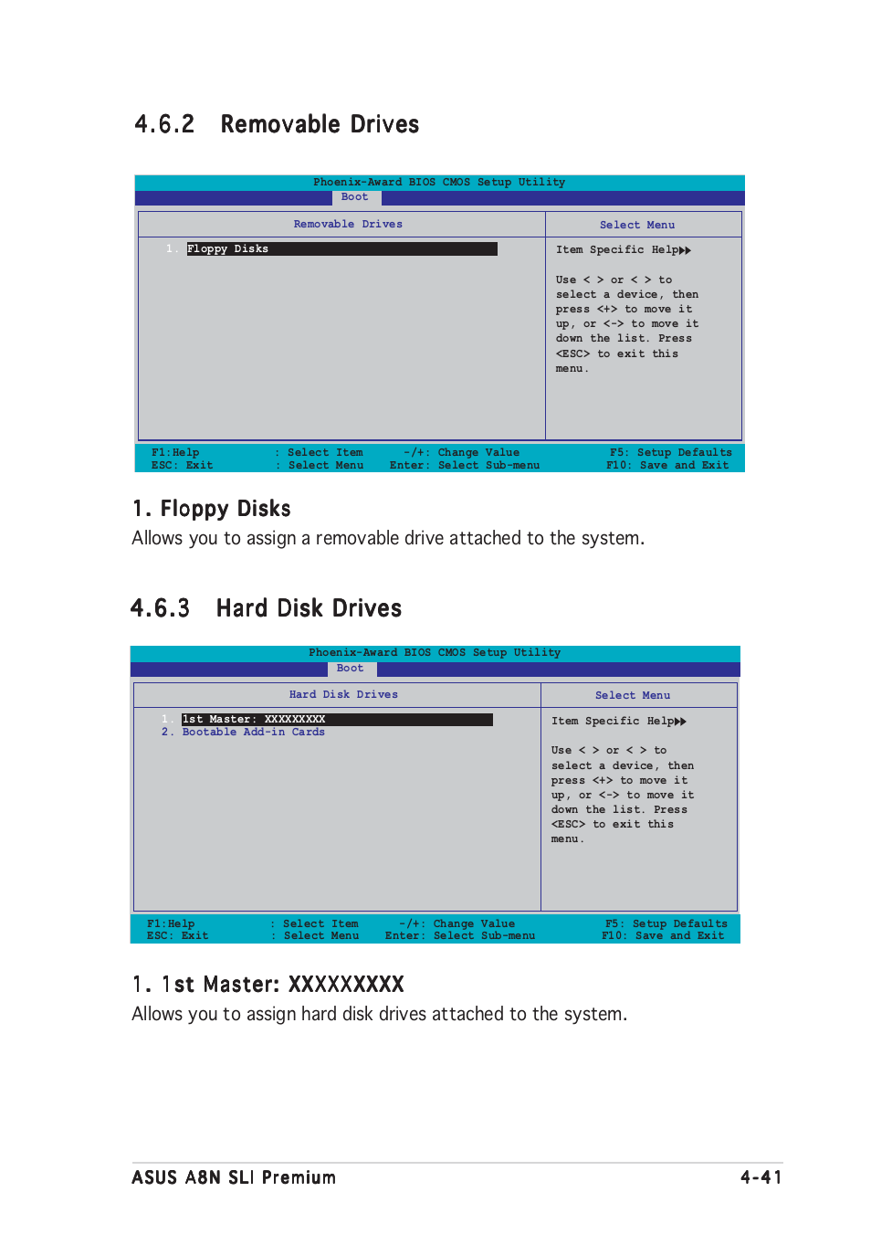 Floppy disks | Asus A8N-SLI Premium User Manual | Page 109 / 182