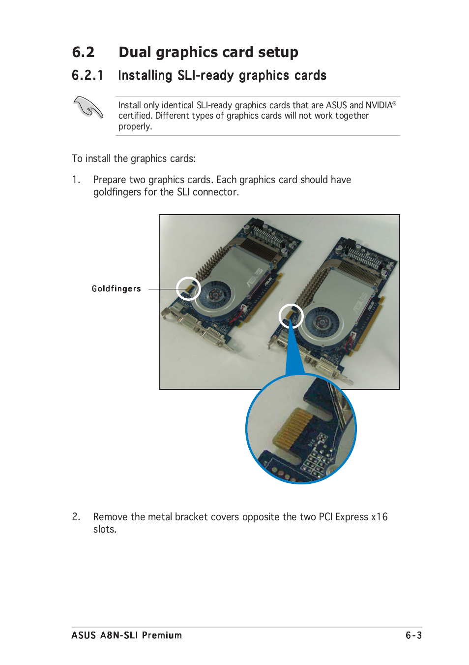 2 dual graphics card setup | Asus A8N-SLI Premium User Manual | Page 171 / 182