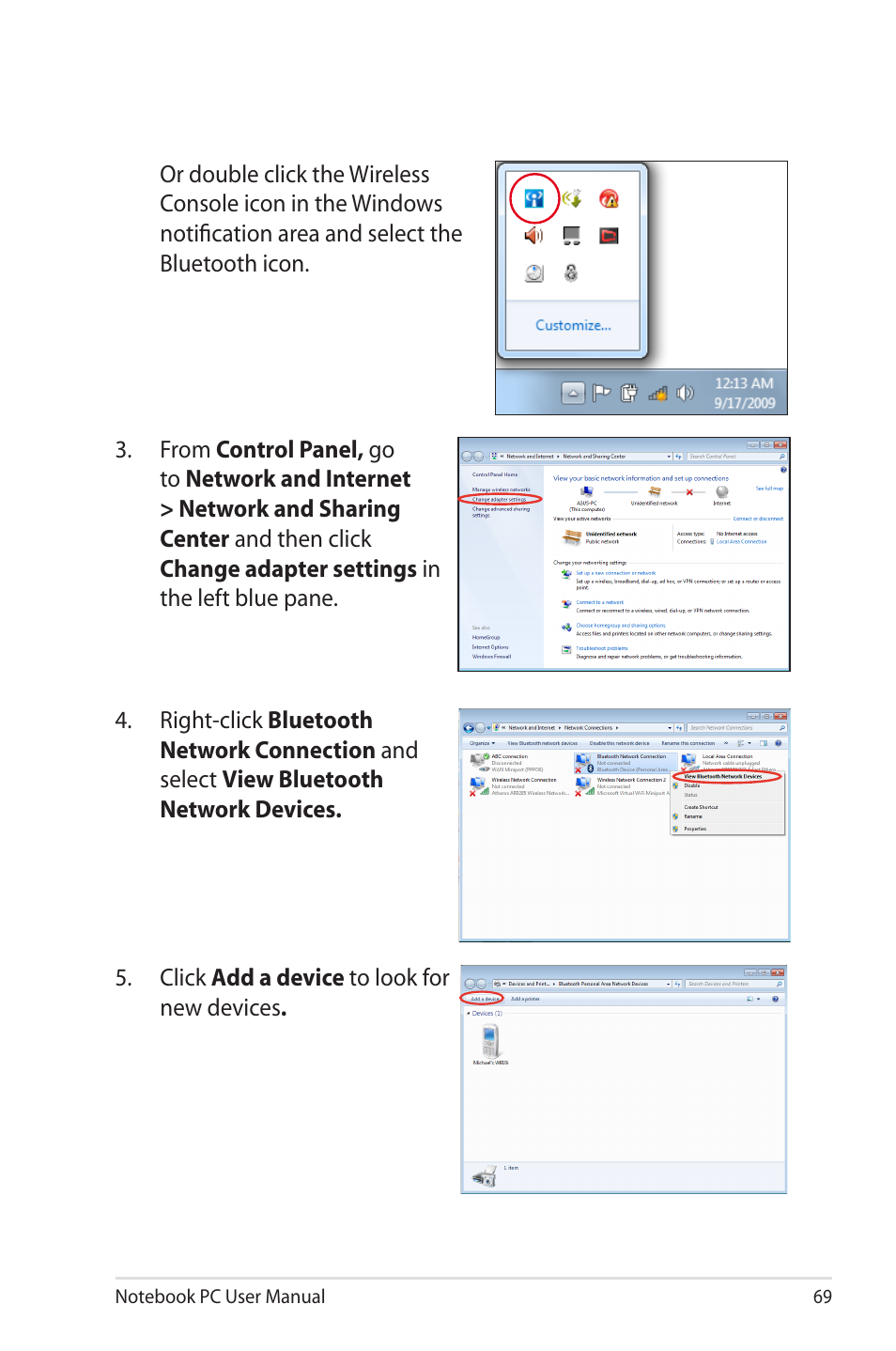 Asus X5QSL User Manual | Page 69 / 114