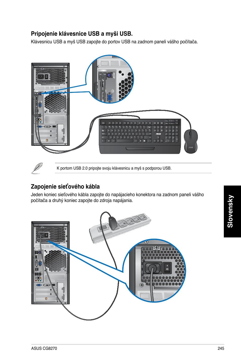 Slovensky | Asus CG8270 User Manual | Page 247 / 534