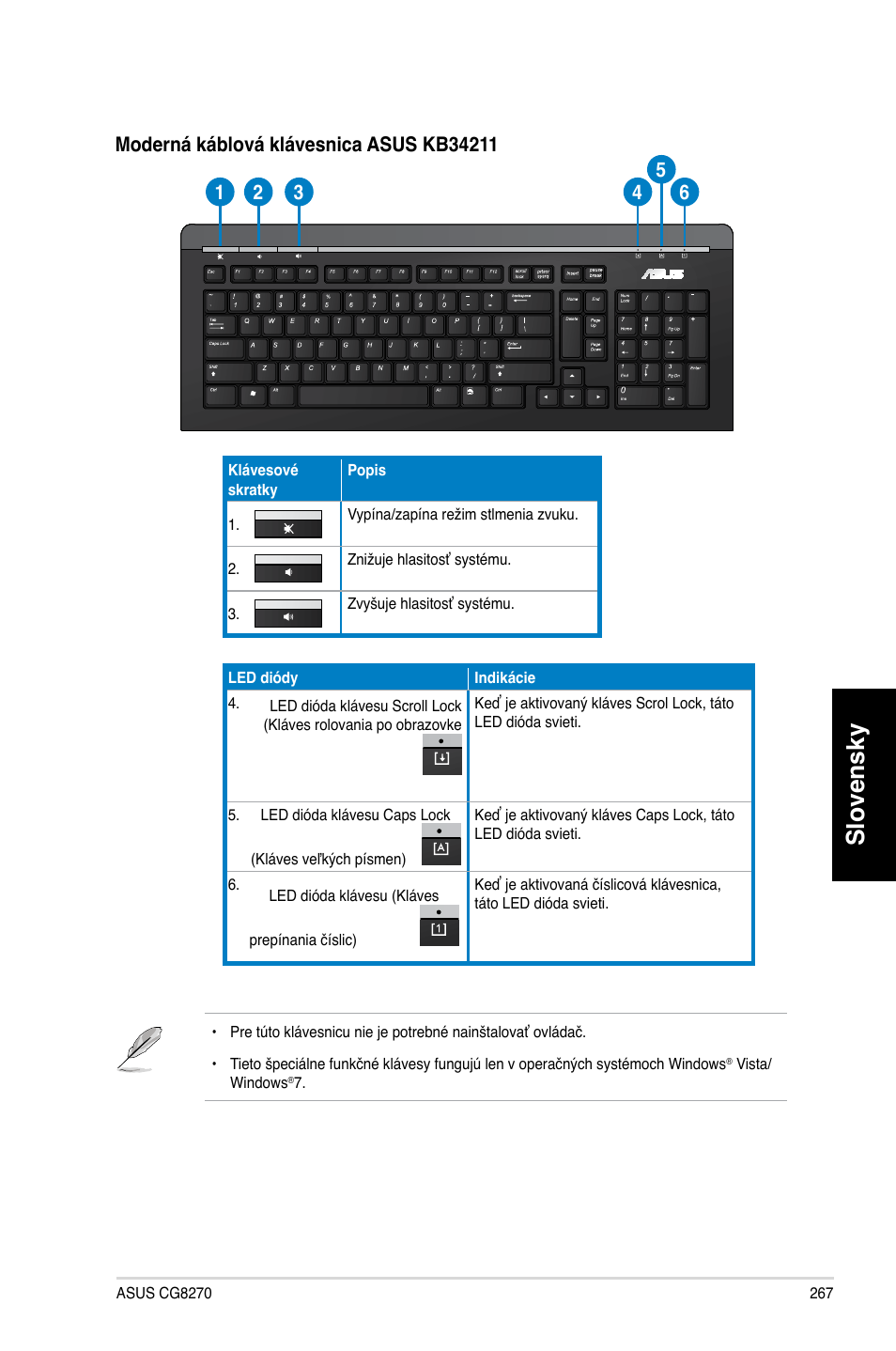 Slovensky | Asus CG8270 User Manual | Page 269 / 534