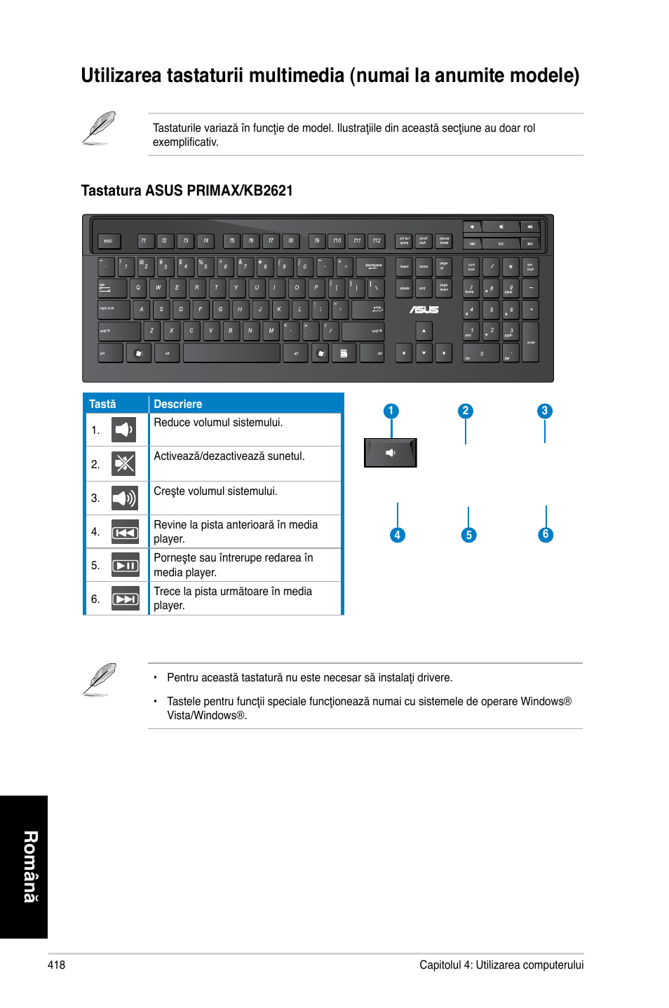 Română | Asus CG8270 User Manual | Page 420 / 534