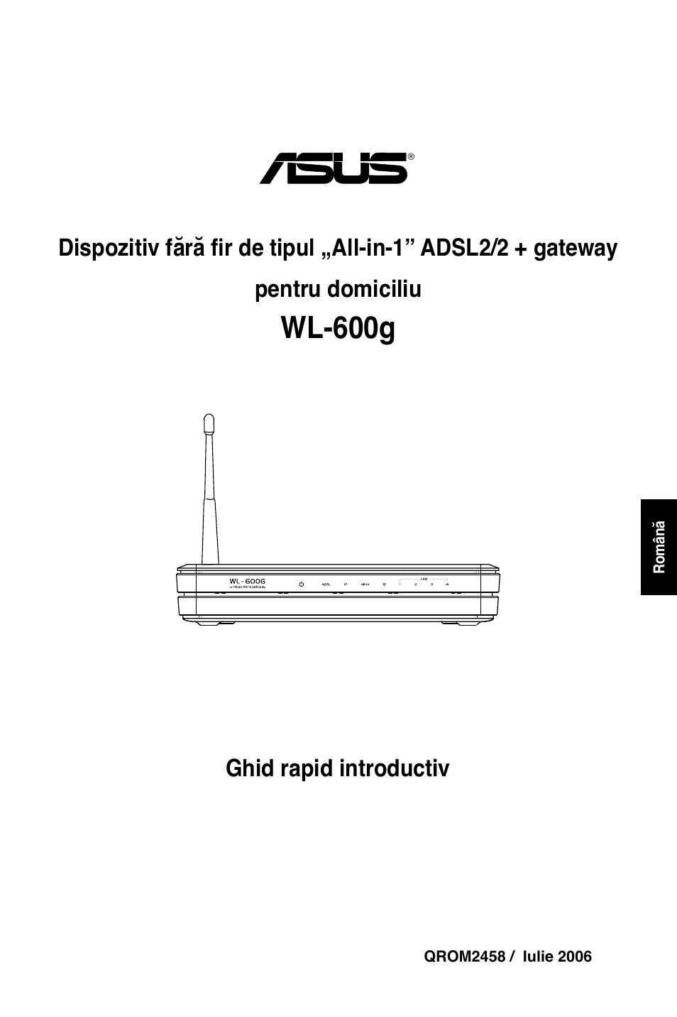 Wl-600g, Ghid rapid introductiv | Asus WL-600g User Manual | Page 116 / 227