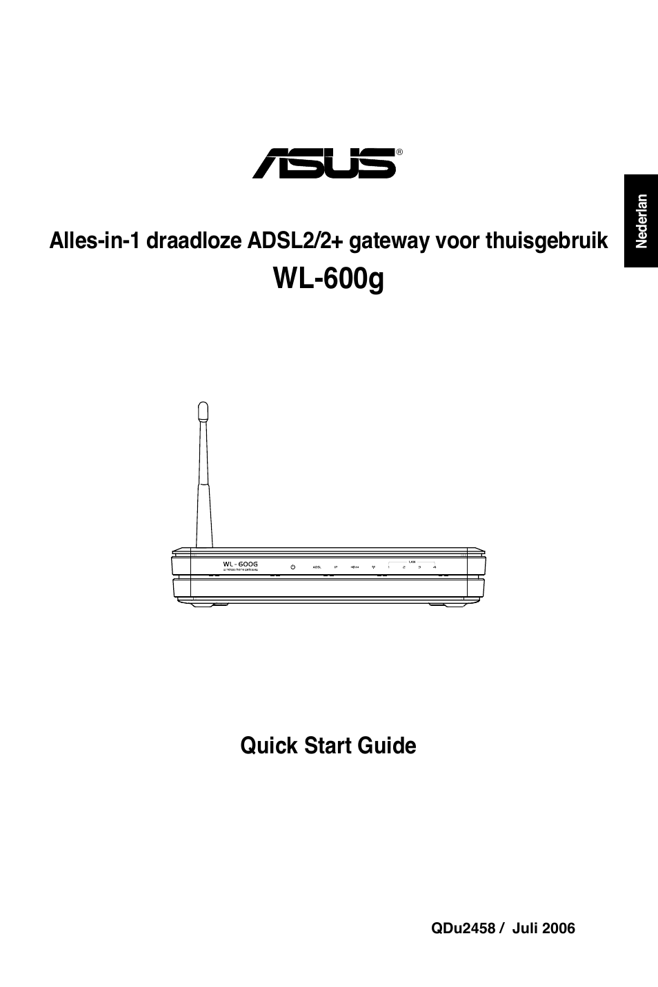 Wl-600g, Quick start guide | Asus WL-600g User Manual | Page 30 / 227