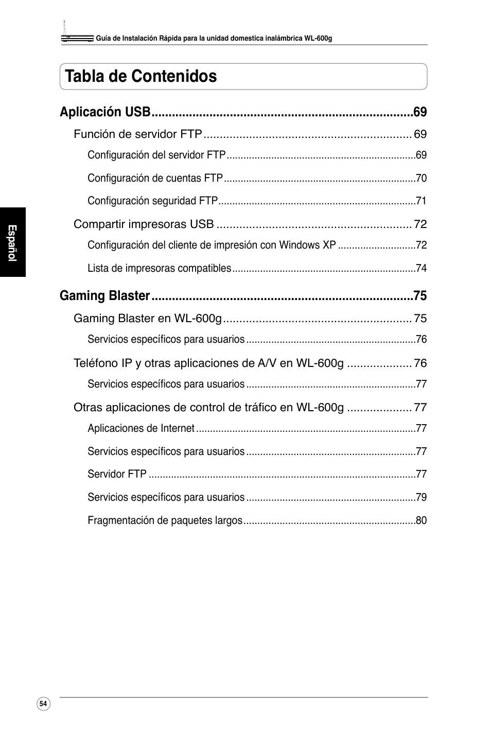 Asus WL-600g User Manual | Page 61 / 227