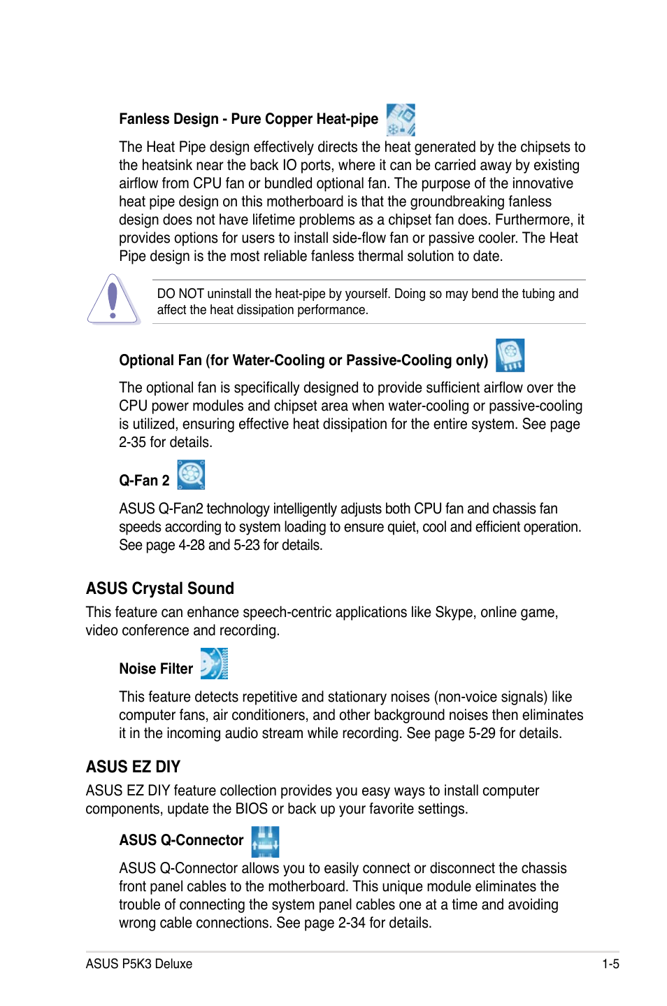 Asus P5K3 Deluxe User Manual | Page 21 / 172